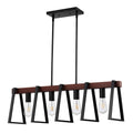 4-Light Kitchen Island Pendant Lights 60W Adjustable Dining Room Light