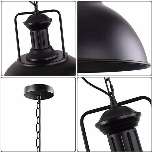 Matt Black Chain Pendant Light~3806