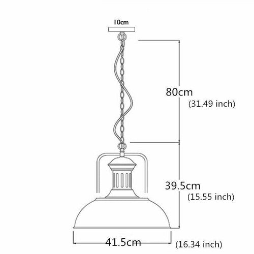 Matt Black Chain Pendant Light~3806