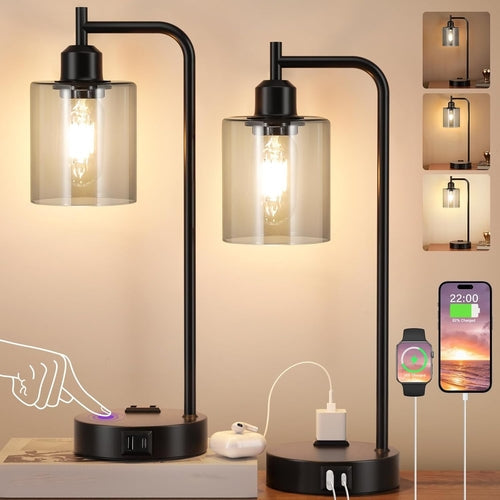 Elegante Touch-Lampen, 2er-Set