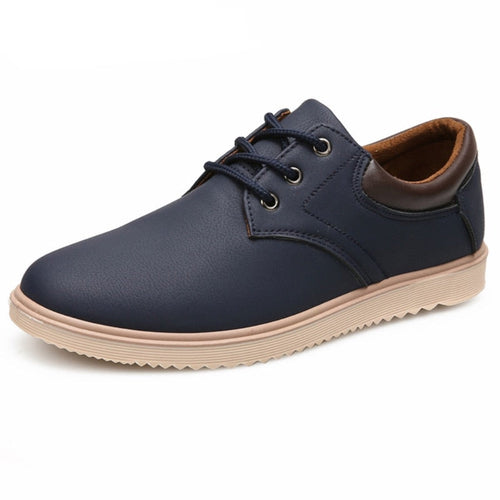 Herren Freizeit Flache Oxford Sneaker