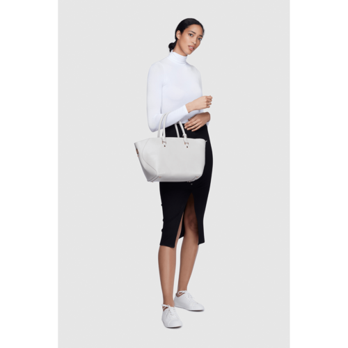 Grey - Sophie Vegan Leather Tote Bag