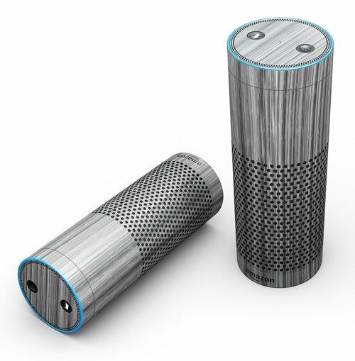Textured Gray Dyed Surface - Full-Body Skin-Kit for the Amazon Echo