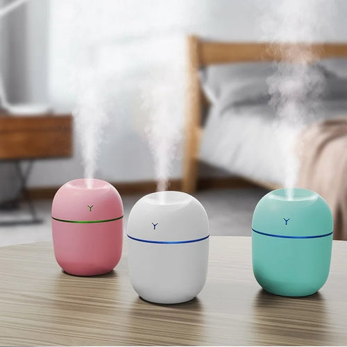 Tragbarer Ultraschall Luftbefeuchter USB Aroma Diffusor LED